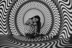 lichteffect op vrouw